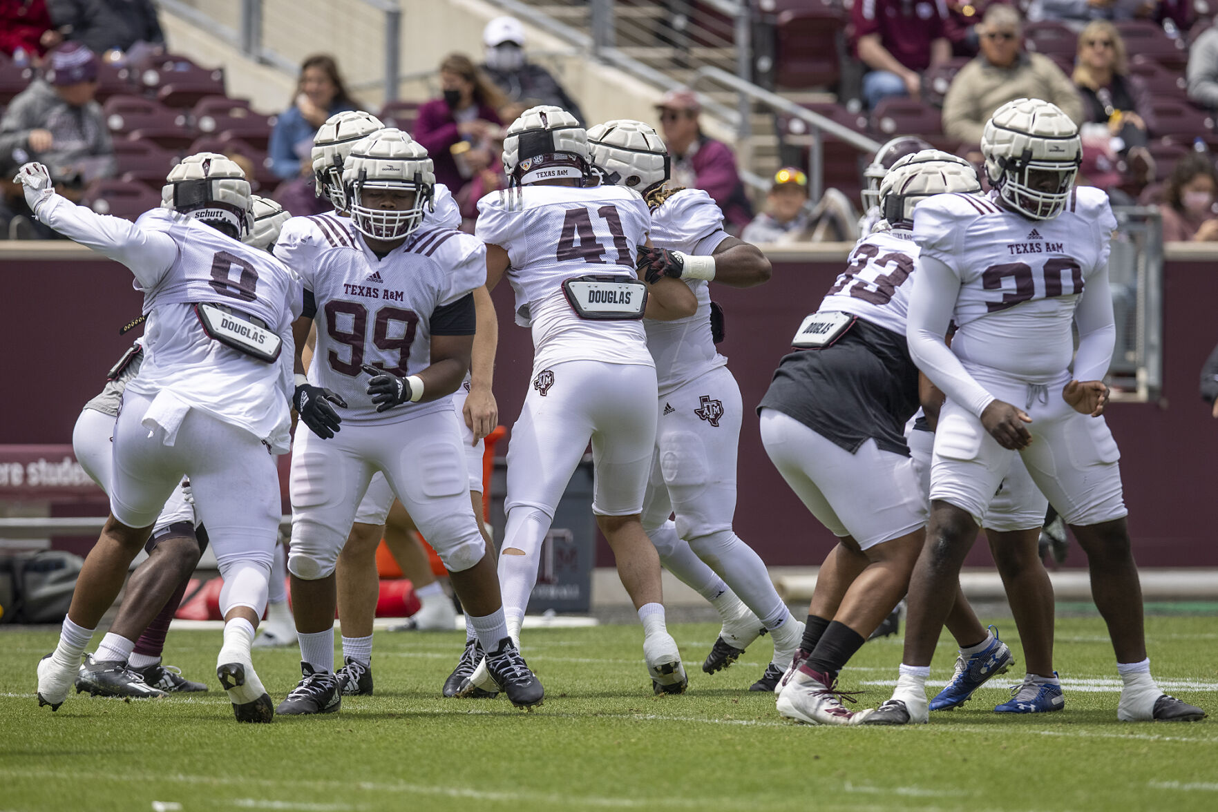 Spring football practice